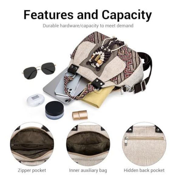 Chic Bag Satchel For With Closure Compact Crossbody Bags For Trendy Hand Woven - Picture 4 of 6